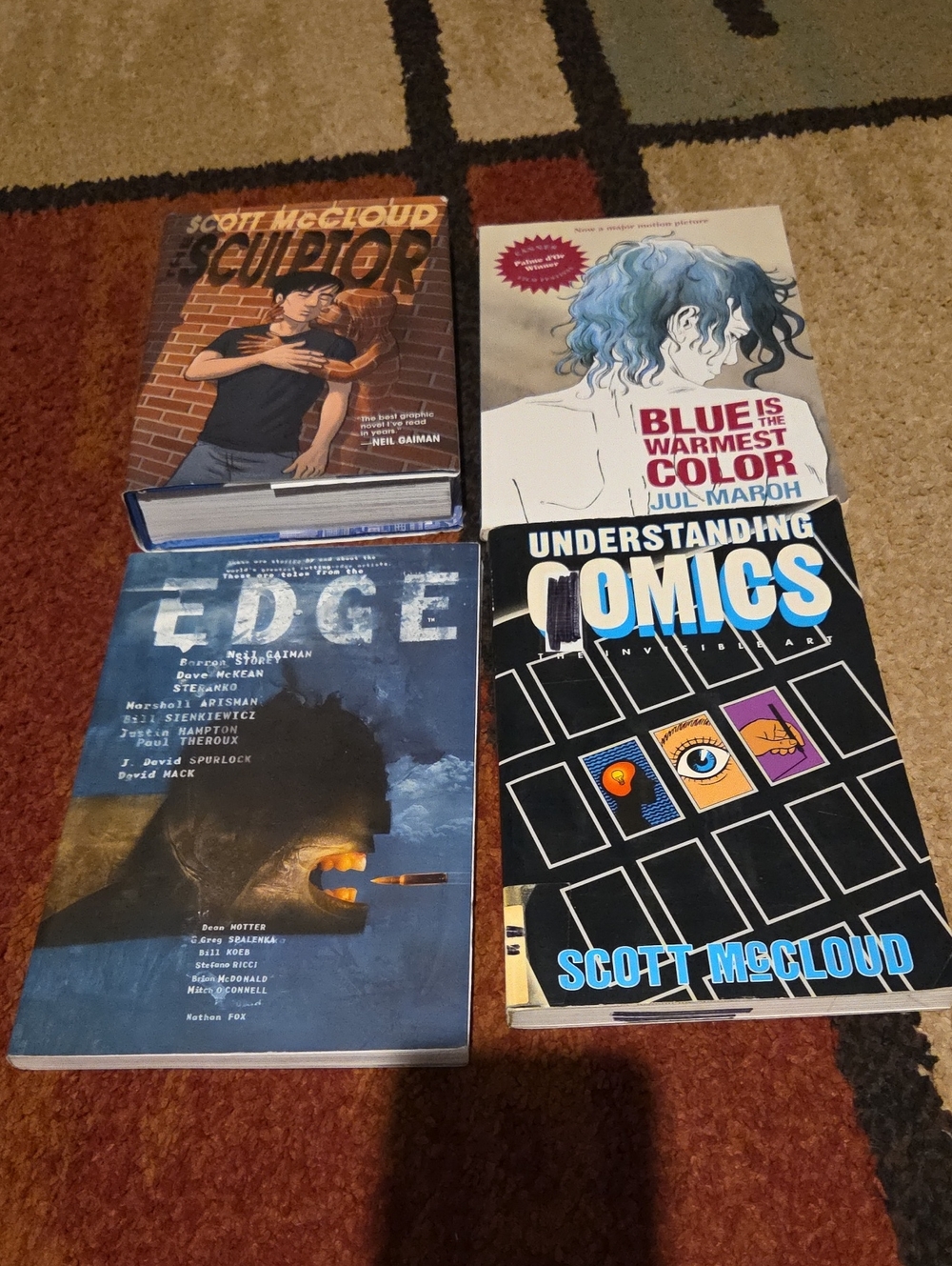 Graphic Novel Book Lot Scott McCloud, Neil Gaiman, Blue Is The Warmest Color